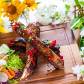 Ребрышки BBQ в Petrus-ь