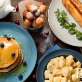 Блины в ресторане украинской кухни